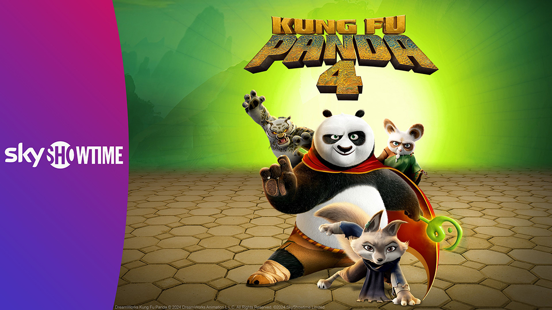 Streama Kung Fu Panda 4 på Skyshowtime med Allente