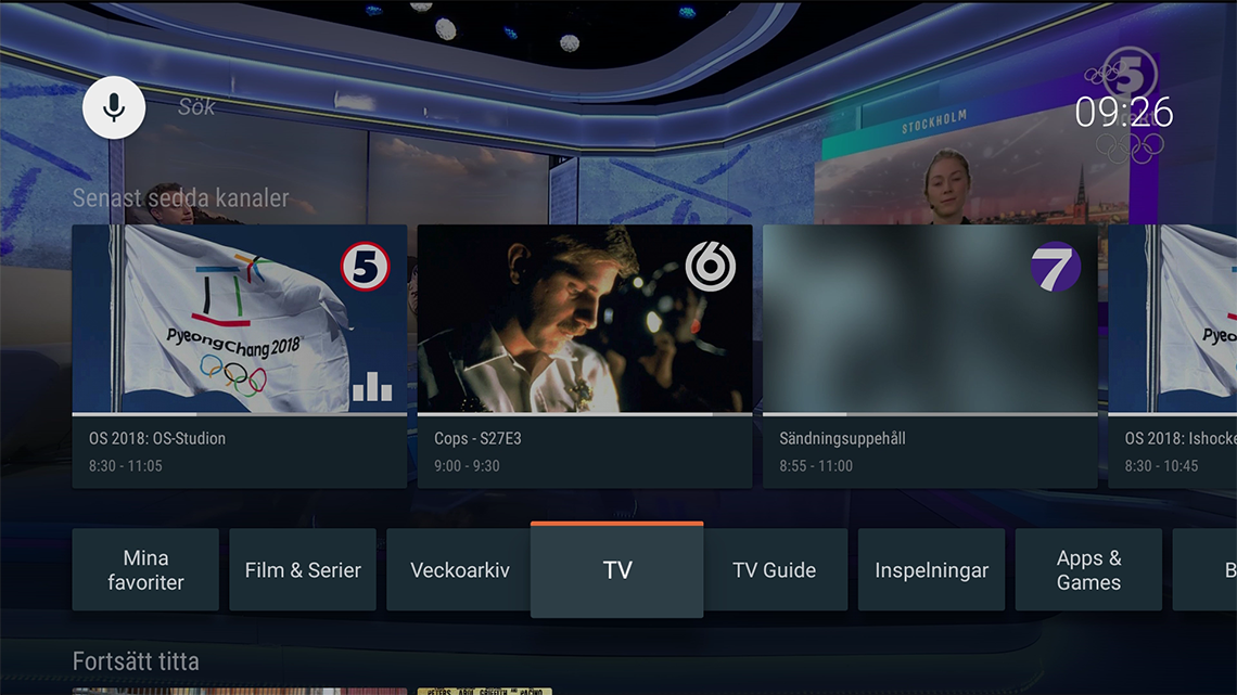 Titta på direkt-tv