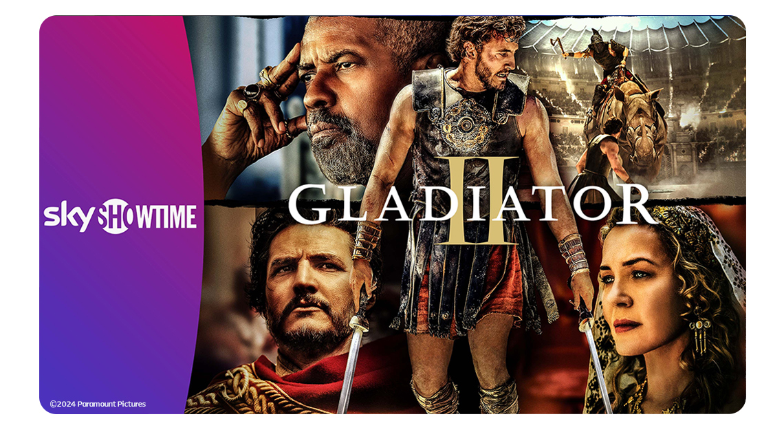 Gladiator II 2 steama på SkyShowtime med Allente
